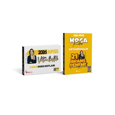 2026 KPSS Vatandaşlık Video Ders Notları- Vatandaşlık 21 Branş Deneme 2 Li Set