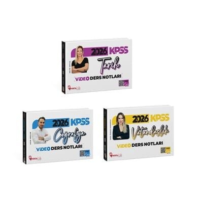 2026 KPSS Coğrafya-Tarih- Vatandaşlık Video Ders Notları 3 Lü Set