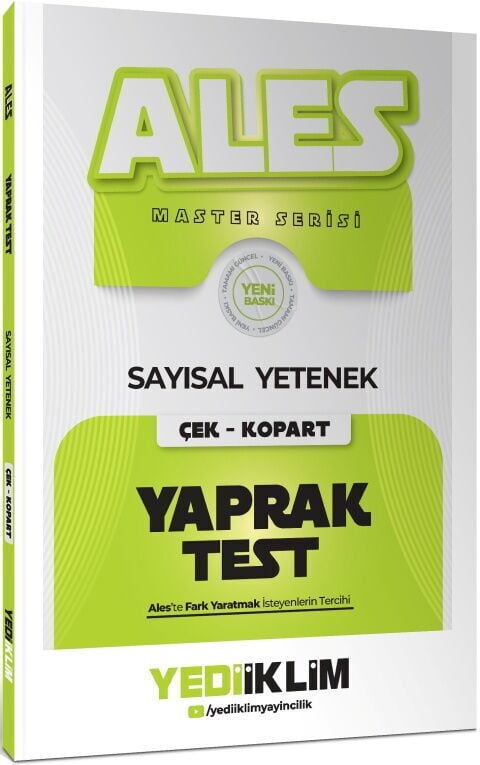 Yediiklim Yayınları 2027 Ales Sayısal Yetenek Çek Kopart Yaprak Test