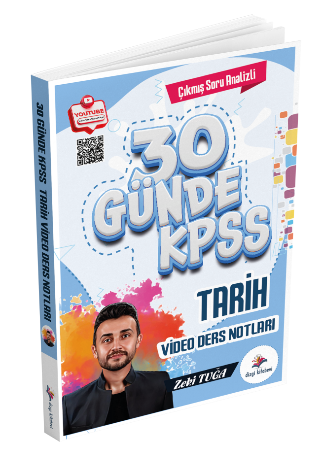 Dizgi Kitap 2026 KPSS 30 Günde Tarih Çıkmış Soru Analizli Video Ders Notları Zeki Tuğa