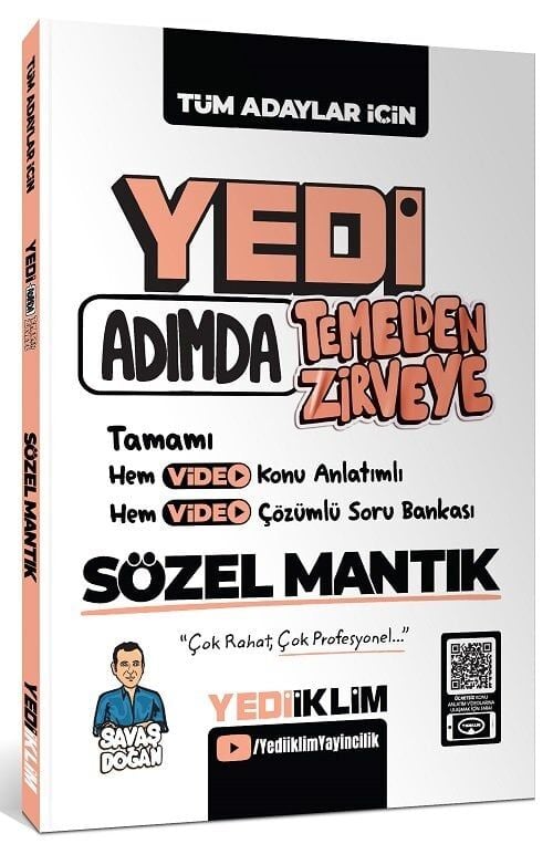 Yediiklim 2026 KPSS DGS ALES YKS 7 Yedi Adımda Sözel Mantık Konu Anlatımlı Soru Bankası Video Çözümlü - Savaş Doğan Yediiklim Yayınları
