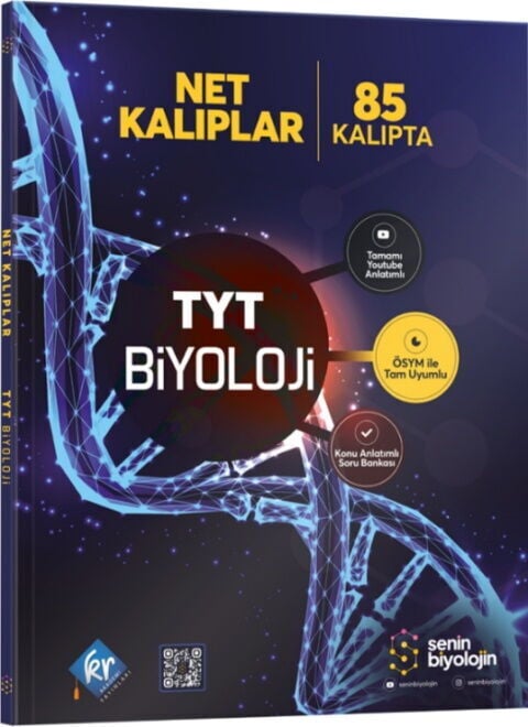 KR Akademi TYT Biyoloji Senin Biyolojin Net Kalıplar Konu Anlatımlı Soru Bankası